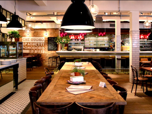 mosaico en restaurante de Alemania