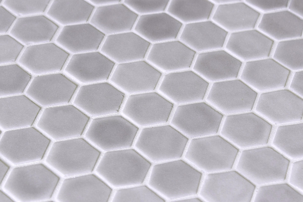 Hex Stoneglass Gainsboro Glass Mosaic by ONIX.