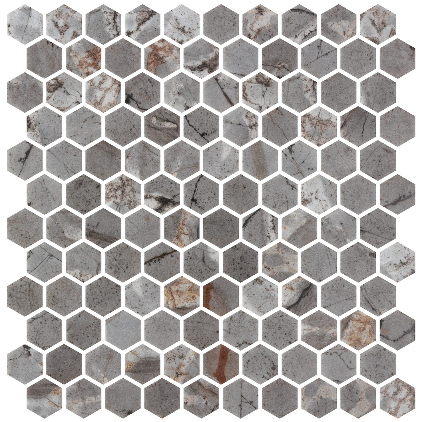 Mosaico Hexagonal Hex Yuma Matte