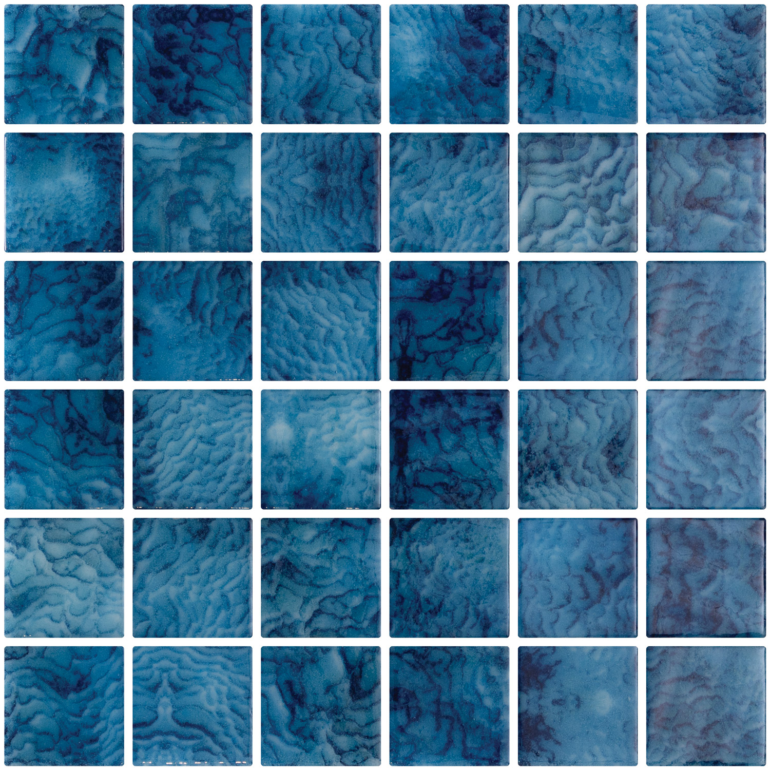 Arrecife Blue Anti Slip 1x1 Glass Mosaic 12x12